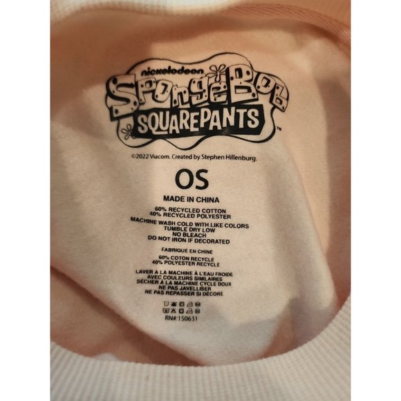 Spongebob and Patrick Pacsun Oversize Crewneck Sweater Pink "Love Is All You... - Picture 4 of 4